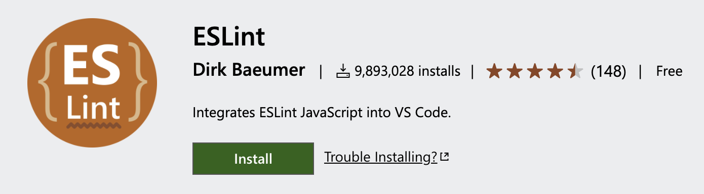 eslint vs code plugin