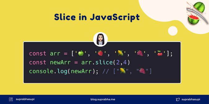 Slice in JavaScript | Suprabha's Blog